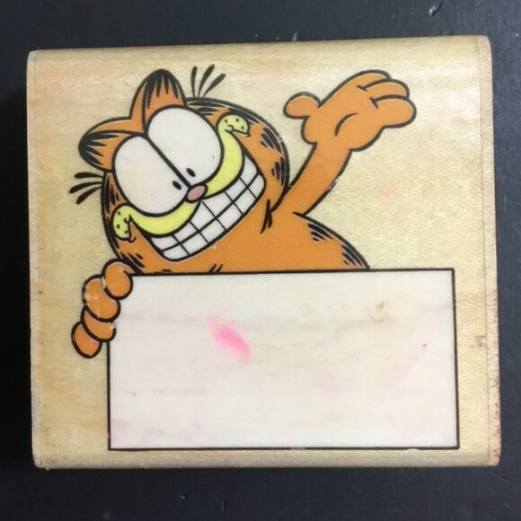 Garfield’s Note Rubber Stamp - Picture 1 of 4